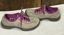 Dansko Shoes Womens Elise Sneakers Tan/Pink Suede 4401162048 EU 41 US 10.5-11