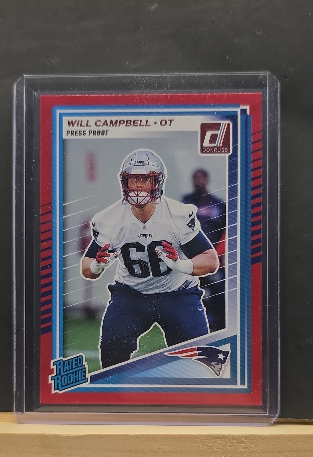 2025 Panini Donruss - Rated Rookie Will Campbell #345 Press Proof Red (RC)