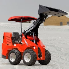 Optional engine Free Ship 480D Ride-On Wheeled Mini Skid Steer Loader honda 23HP