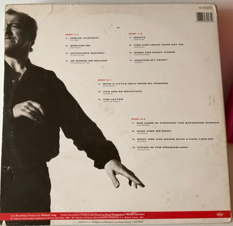 Joe Cocker /Joe Cocker Live SPAIN 1990 ROCK/BLUES VERY GOOD+ NDOUBLE LP VINYL - Image 2 of 4