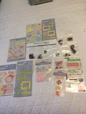 Scrabook Stickers Supplies And Embellishments Lot Bulk Scrapbooking