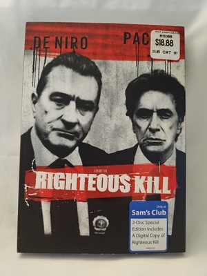 Righteous Kill (DVD, 2009, Widescreen) NEW