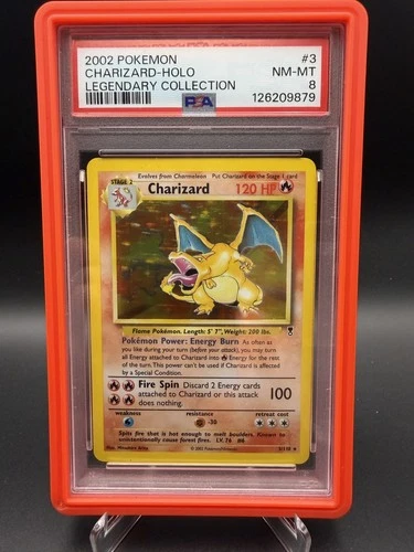 Pokemon Charizard Legendary Coll. Holo Rare #3 PSA 8