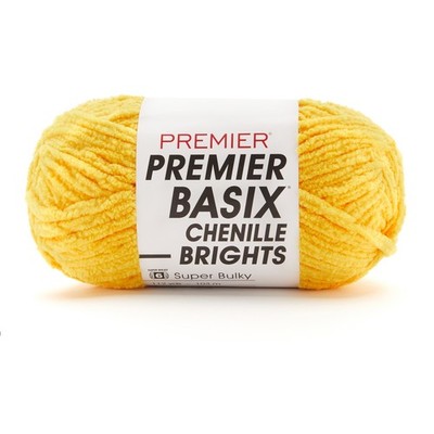 Premier Basix Chenille Brights Yarn-Lemon