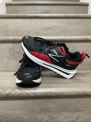 FILA Sandenal Men s Size 7 Black Red Silver Lace Up Athletic Sneakers no insole