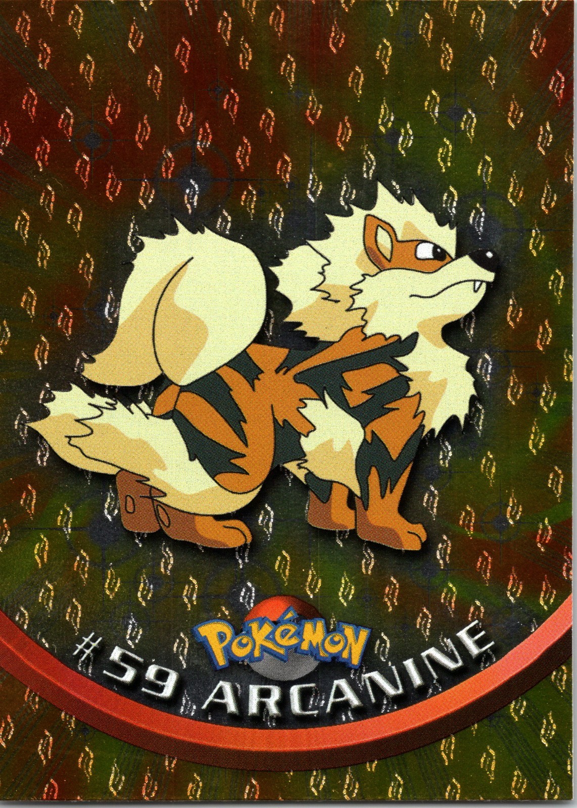 topps Pokemon TV Animation Edition Series 1 Foil #59 Arcanine