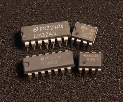 3x BIFET JFET Bipolar Dual Quad OPV LM324N MC1458N TL062IP TL084CN NOS