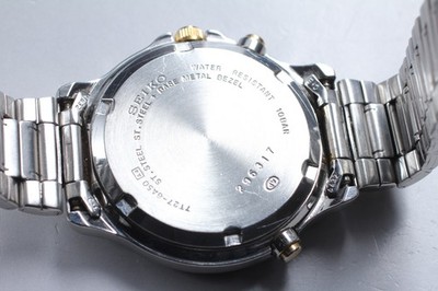 Vintage 1992 Exc+5 Seiko Sports 7T27-6A50 Chronograph Qz Mens