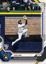 PRE-ORDER 2026 Luis Lara #544 Topps Now Milwaukee Brewers MLB Rookie Card RC. rookie card picture