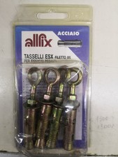 TASSELLI ESX FILETTO M6, CON OCCHIOLO PER FISSAGGI PESANTI. 80 KG