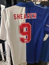 Alan Shearer Blackburn Rovers Hand Signed Football Shirt with COA