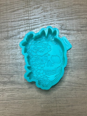 #ad #ad Floral Skull Freshie Mold Gothic Flower Skull Silicone Mold for Aroma Beads amp; $9.99