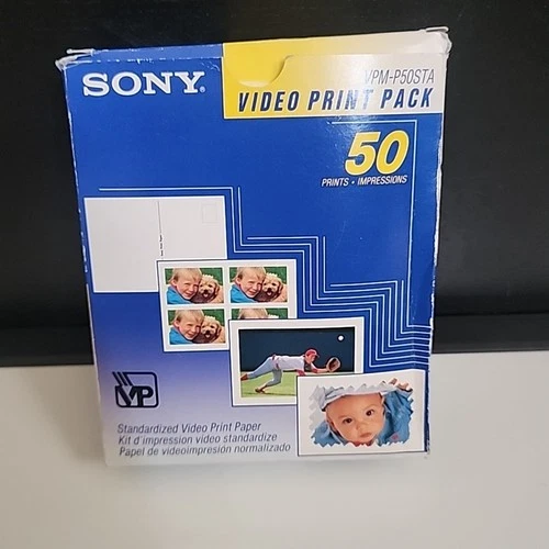 Sony Video Print Pack 50 Prints Model VPM-P50STA - New NIB - Free Shipping!