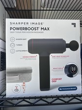 Sharper Image Powerboost Deep Tissue Massage Gun 6-Speed w/ Case SEALED