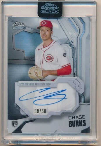 2026 Topps Chrome Black Chase Burns Ivory Autographs (RAW)