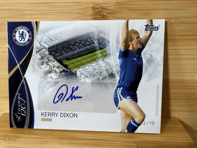 2024-25 Topps Lineage Chelsea 120 Y Kerry Dixon Bridge Of Dreams Auto #2/10 Auto