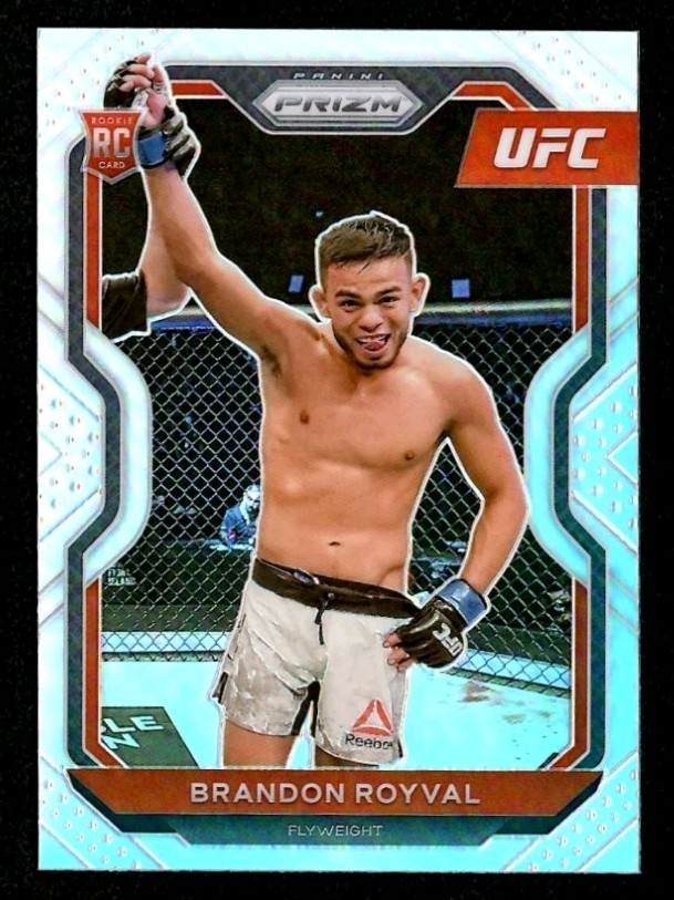 2021 Panini Prizm UFC Brandon Royval #68 Rookie Parallel Silver Prizm (RC)