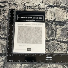 Stampin Up HAMMERED METAL 3D 150646 Embossing Folder