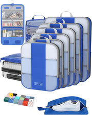 10 Set Compression Packing Cubes for Travel Essentials,Compressible Expandable P