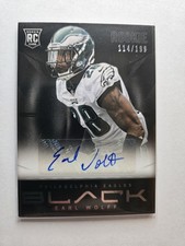 2013 Panini Black Rookie Signatures SP /199 Earl Wolff #137 Auto AA38