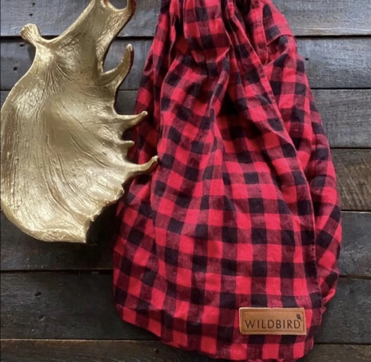 WildBird Red and Black Plaid Sling