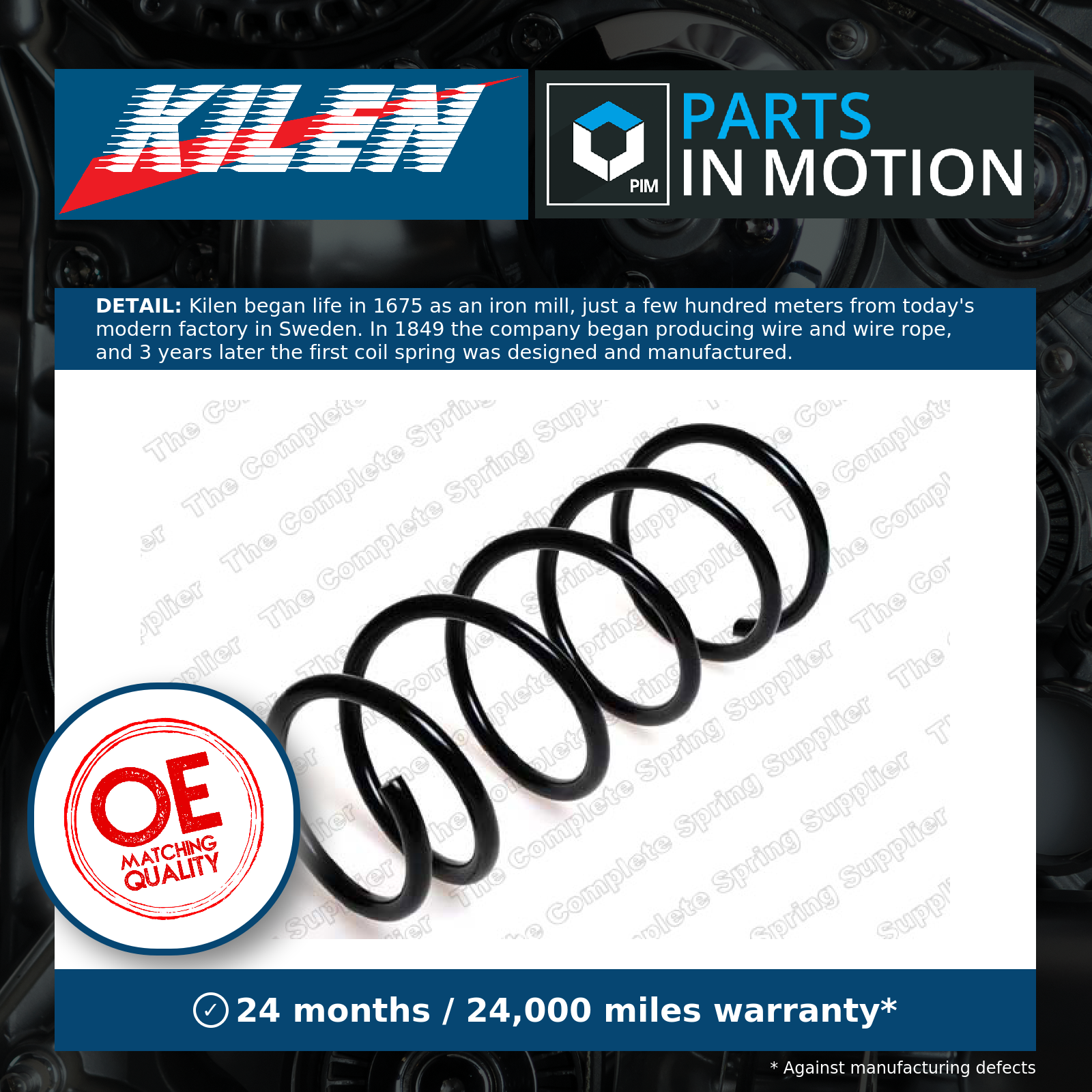 Coil Spring Front 22004 Kilen Suspension 5401000QAM 8465298 8200666438 Quality