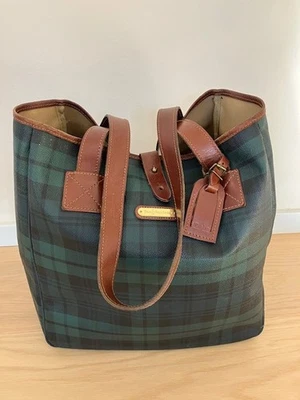 POLO RALPH LAUREN – Shopper – Vintage – Tartan-Karomuster – guter Zustand - Bild 1 von 4