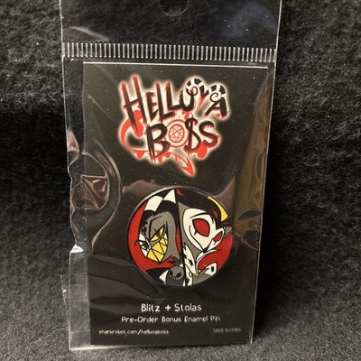 Helluva Boss Premium Blitz + Stolas Duo Plush Pre-Order Bonus Exclusive Pin