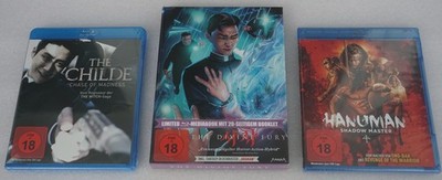 The Childe + Hanuman Shadow Master + The Divine Fury Mediabook (18) Uncut.