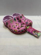 NEW Crocs Big Kids Youth Disney Princesses Classic Clogs Pink Size J5 NWT