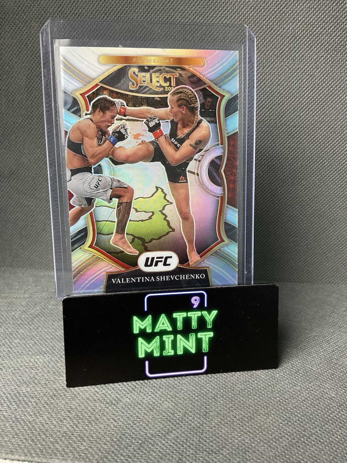 2021 VALENTINA SHEVCHENKO PANINI SELECT UFC #33 SILVER PRIZM CONCOURSE SP B36