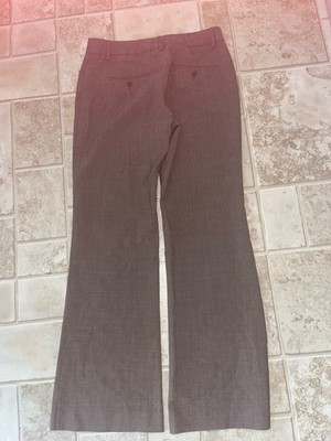 Express Women s 0 Short Editor Dress Pants Brown Low Rise