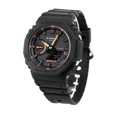 Casio G-Shock GA2100-1A4 48.5mm Black and Orange Analog and