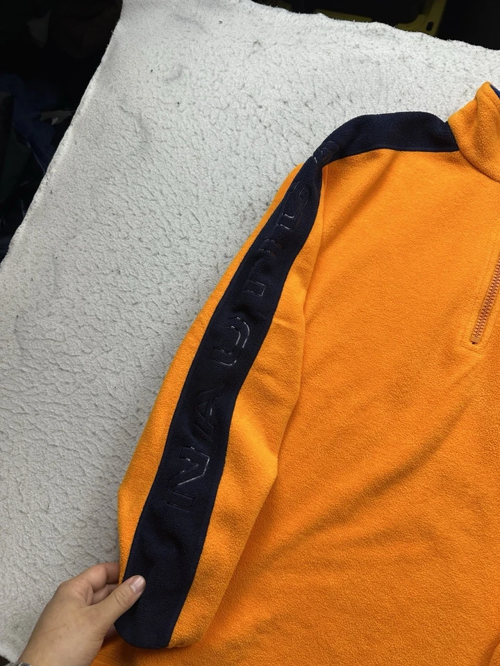 Vintage Men’s Nautica Competition Fleece Tracksuit Set 90s Hip Hop Sz L Baggy - Image 4 of 4