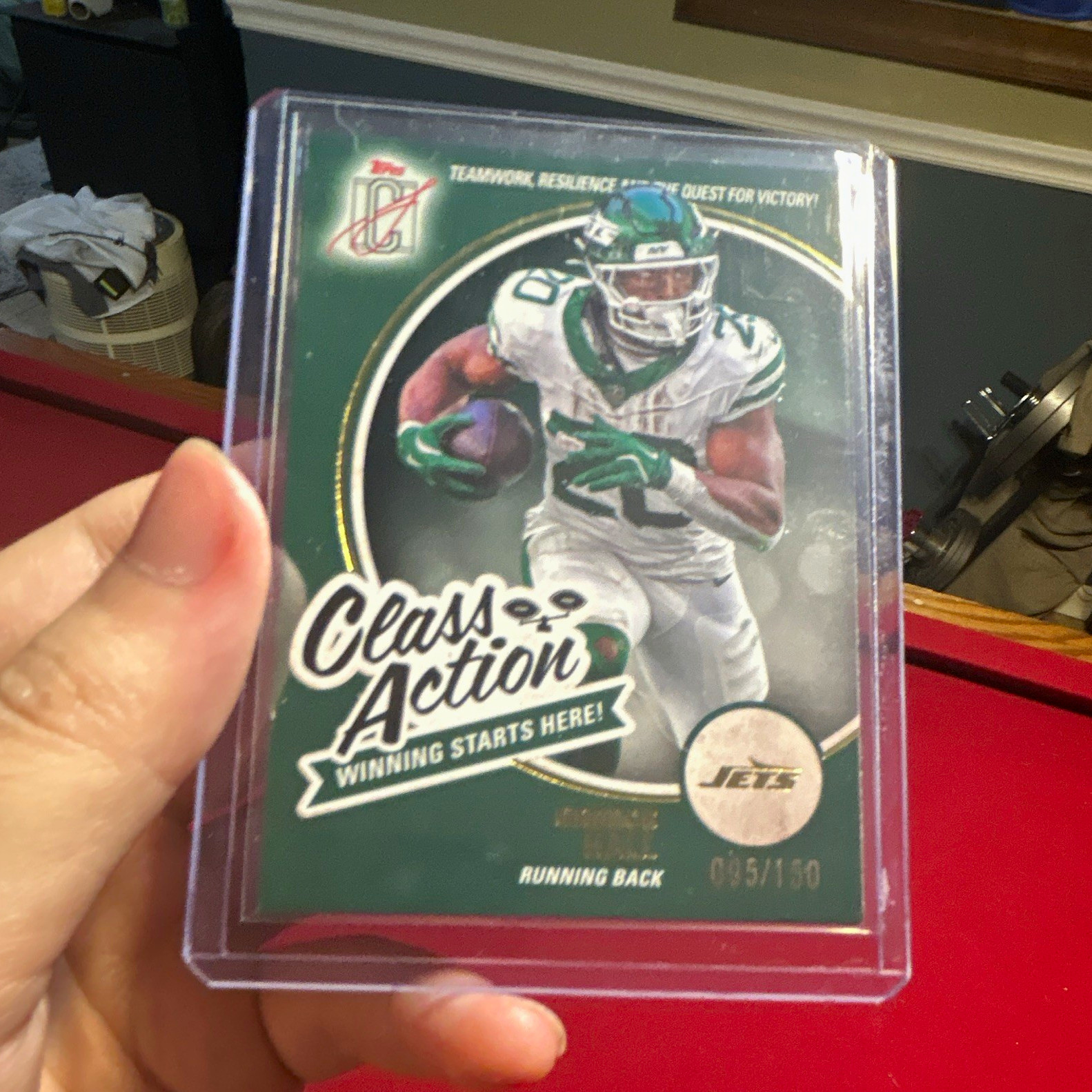 Topps 2025 Signature Class Breece Hall Class Action CA-19 /150 Jets