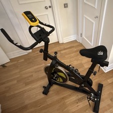 Nero Sports Exercise Bike Performance Monitor Adjustable Seat and Included pad