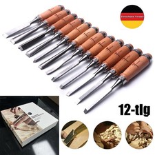 Schnitzwerkzeug Satz 12tlg Profi Hohlbeitel Stechbeitel Stecheisen Schnitzeisen