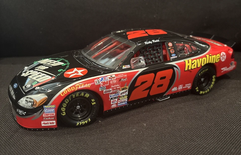 2001 Ricky Rudd #28 Texaco Havoline Need For Speed 1:24 Action Mac Tools - Image 2 of 4