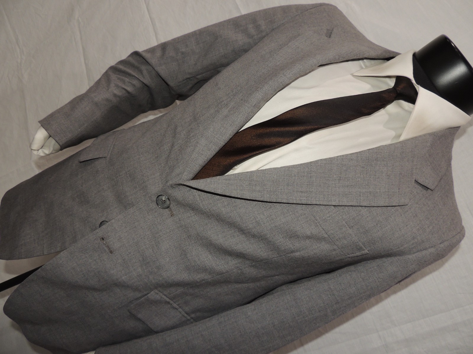 Giacca blazer cappotto Yves Saint Laurent vintage anni 80 grigio chiaro 36 slim fit