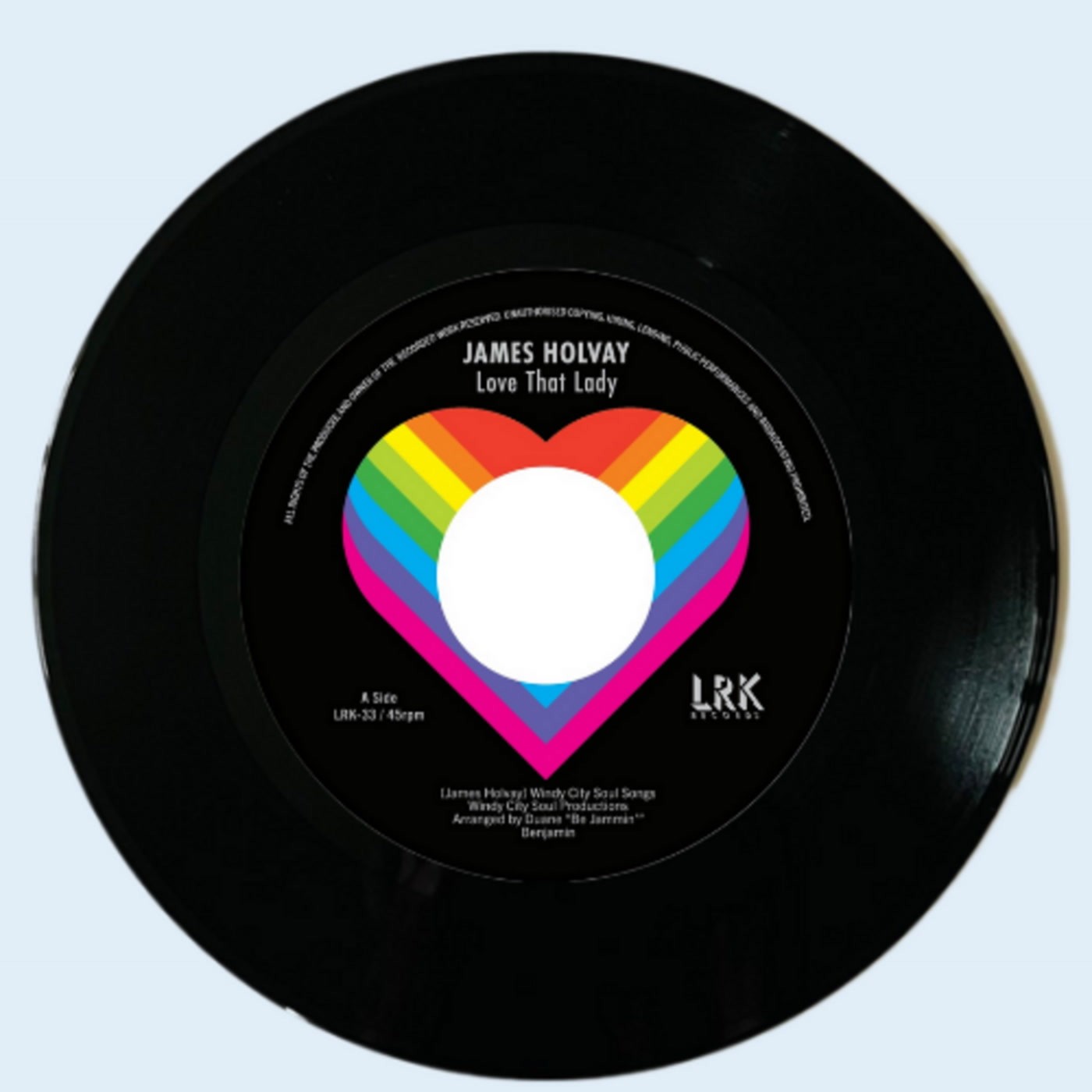 James Holvay Love That Lady / Don't Take Your Love 7 Inch Vinyl LRK33 NUOVO