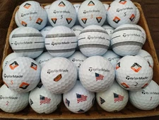 40 TaylorMade TP5X / TP5 Pix / Stripe Mix Used Golf Balls 5A / 4A
