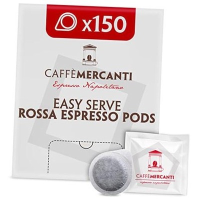 Caffe Mercanti ESE (Easy Serve Espresso) Rossa Italian Coffee Pods in Filter