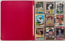 Baseball Cards In Portfolio Lot of 54 All Hall of Famers Vintage 1980s to 1990s