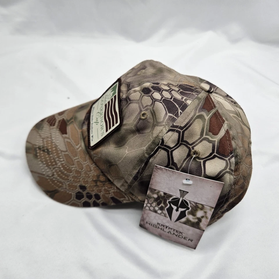 Kryptek Hat Cap Snap Back Highlander Camouflage Idaho Governor's Cup Patch - Image 3 of 4