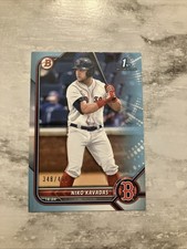 NIKO KAVADAS 10 CARD 2022 BOWMAN 1st LOT | SKY BLUE /499, MOJO, CHROME, BASE #68