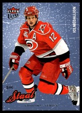 2008-09 FLEER ULTRA ICE MEDAILLION Eric Staal /100 Carolina Hurricanes #21