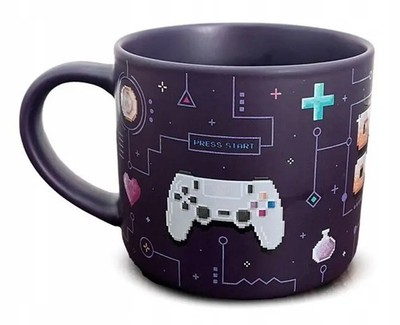 5055071510724 Duży porcelanowy kubek - Game Over 470ml Puckator