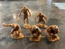 DFC Cavemen Butterscotch Plastic Dinosaur Vtg Lot of 5 Caveman