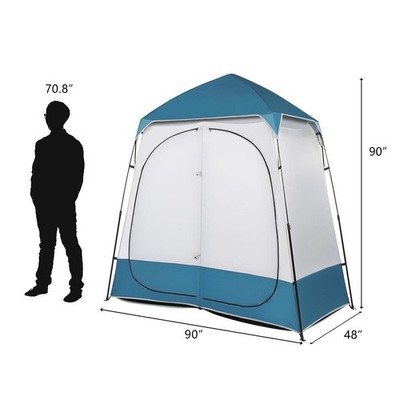 2 Person Portable Camping Shower Tent Room Pop Up Bathroom Privacy Changing Room