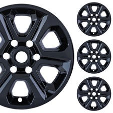 Pacrim 17 Gloss Black Wheel Skins For Toyota 4runner Sr5 2014-2024 Set Of 4